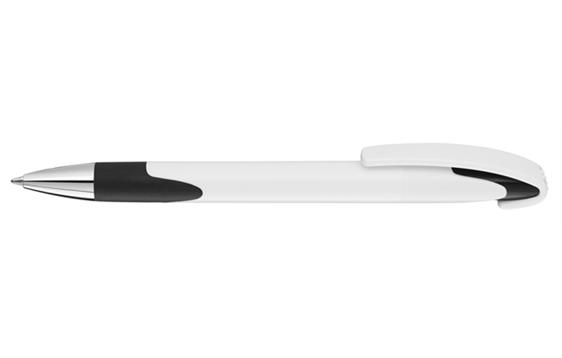 9403947 UMA 0-0122 SI UMA Look Grip SI kulepenn med trykk 1f Hvit/sort 1000 stk